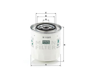 Mann-Filter W1130-3 olajszűrő