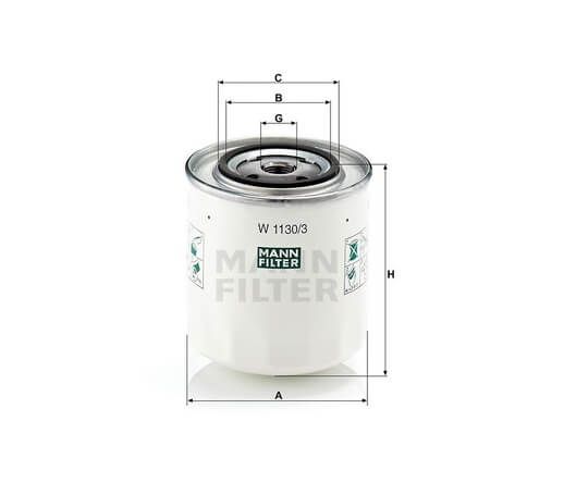 Mann-Filter W1130-3 olajszűrő