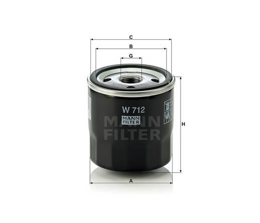 Mann-Filter W712 olajszűrő