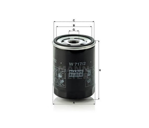 Mann-Filter W717-2 olajszűrő