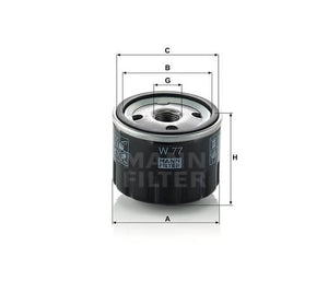 Mann-Filter W77 olajszűrő
