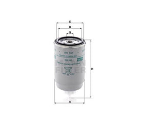 Mann-Filter WK842 üzemanyagszűrő