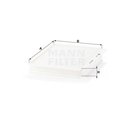 Mann-Filter CU2622 utastér pollenszűrő
