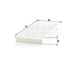 Mann-Filter CU3955 utastér pollenszűrő