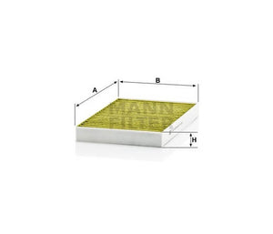 Mann-Filter FP2722-2 antiallergén utastér pollenszűrő 2db