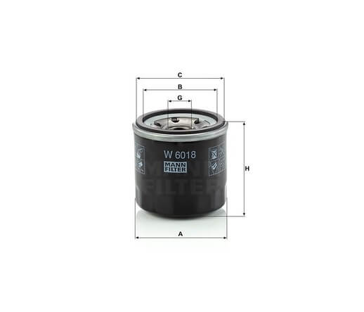 Mann-Filter W6018 olajszűrő