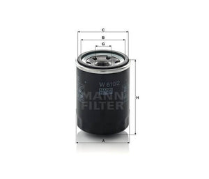 Mann-Filter W610-2 olajszűrő