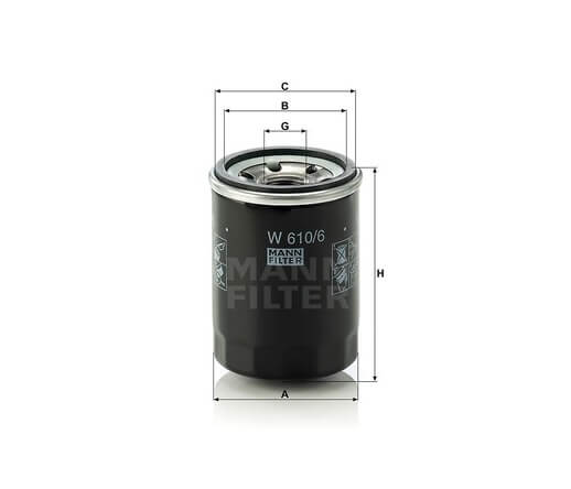 Mann-Filter W610-6 olajszűrő