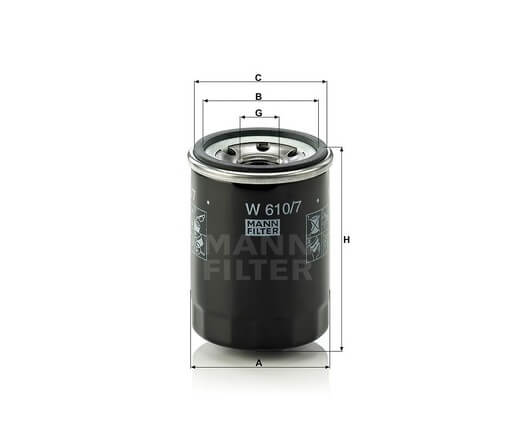 Mann-Filter W610-7 olajszűrő