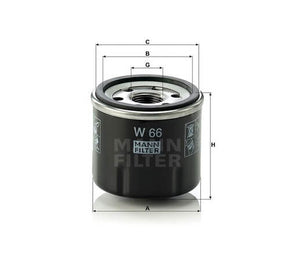 Mann-Filter W66 olajszűrő