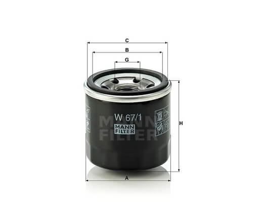 Mann-Filter W67-1 olajszűrő