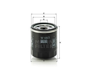 Mann-Filter W68-3 olajszűrő