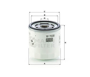 Mann-Filter W7008 olajszűrő