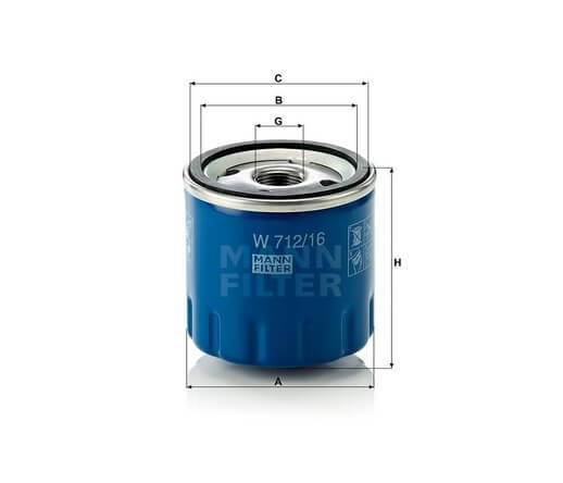 Mann-Filter W712-16 olajszűrő