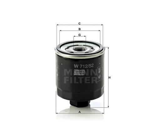Mann-Filter W712-52 olajszűrő