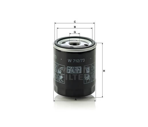 Mann-Filter W712-73 olajszűrő