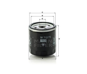 Mann-Filter W712-75 olajszűrő