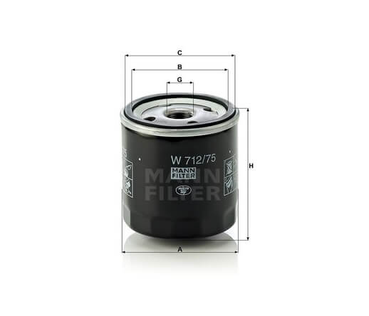 Mann-Filter W712-75 olajszűrő