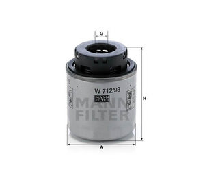 Mann-Filter W712-93 olajszűrő
