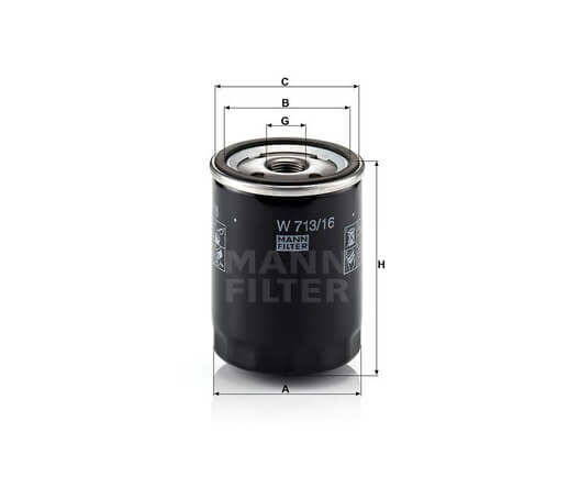 Mann-Filter W713-16 olajszűrő
