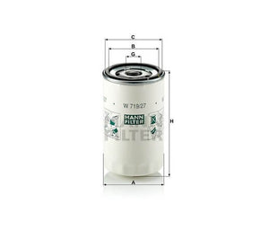 Mann-Filter W719-27 olajszűrő