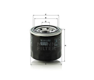 Mann-Filter W811-80 olajszűrő