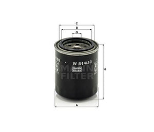 Mann-Filter W814-80 olajszűrő