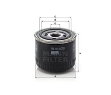 Kép betöltése a galériába, Mann-Filter W914-28 olajszűrő