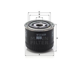 Mann-Filter W914-28 olajszűrő