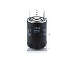 Mann-Filter W933-1 olajszűrő