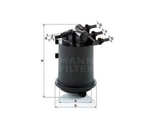 Mann-Filter WK939-1 üzemanyagszűrő