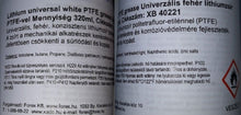 Kép betöltése a galériába, Xado Verylube fehér lítium zsír PTFE-vel 320ml